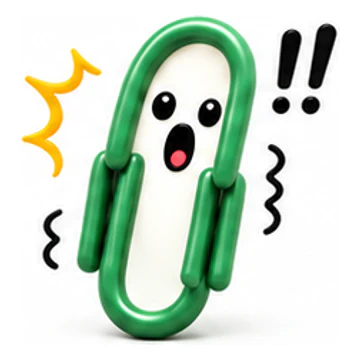 Green ClipMate character expressing Surprised