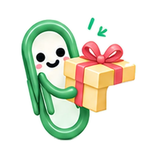 ClipMate offers a small wrapped gift beside a gift-link example.